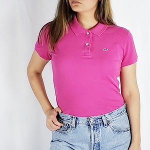 Pink Lacoste Polo